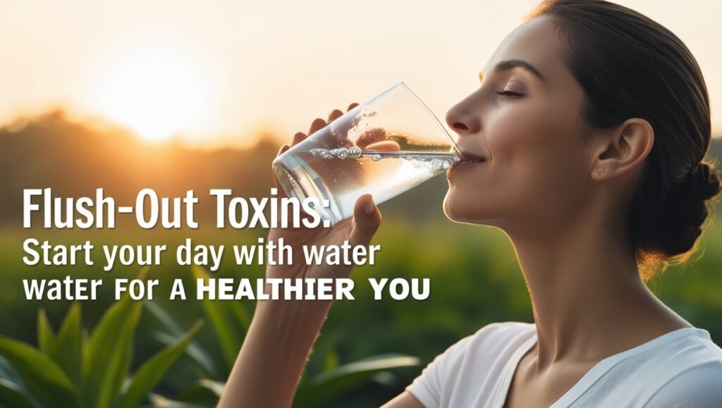 Start your morning with water to cleanse toxins and kickstart your health!